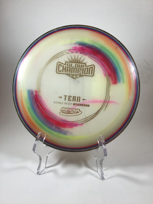 Vist Large View of Product Image Which is Used Innova CHAMPION GLOW TERN Disc Golf Driver White 170g