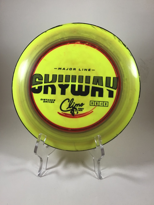 Vist Large View of Product Image Which is Used CLIMO MAJOR LINE SKYWAY Disc Golf Driver Yellow 170g