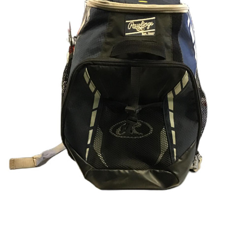 Vist Large View of Product Image Which is Used Rawlings R400 Baseball Player Backpack Navy Blue