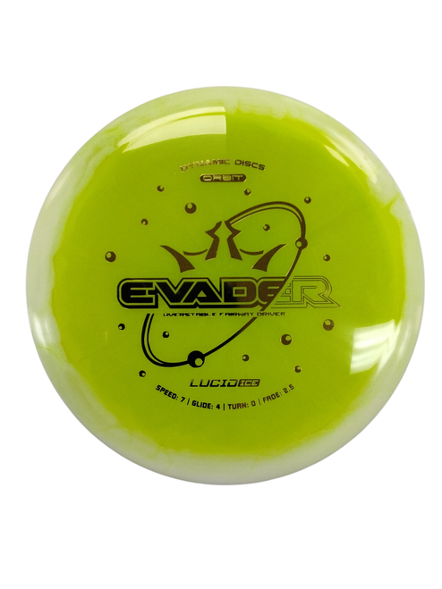 Vist Large View of Product Image Which is New Dynamic Discs EVADER ORBIT Disc Golf Driver Yellow 176g