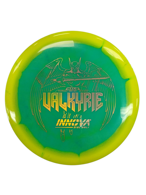 Vist Large View of Product Image Which is New Innova VALKYRIE HALO Disc Golf Driver Green 161g