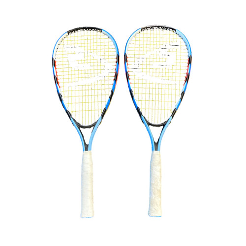 Vist Large View of Product Image Which is Used SPEEDMINTON Junior Badminton Racquet Royal Blue 4 1/8"