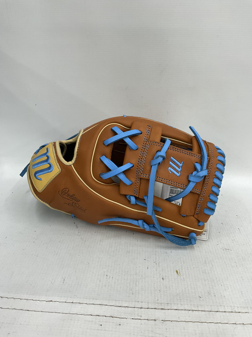 Vist Large View of Product Image Which is Used Marucci OXBOW 43A2 BB/SB Glove RH Throw Brown 11 1/2"