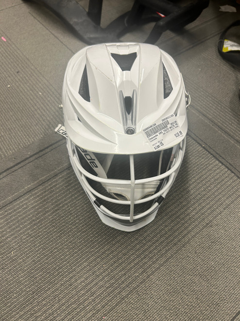 Vist Large View of Product Image Which is Used Cascade XRS YOUTH WHITE PEARL Lacrosse Helmet White One Size