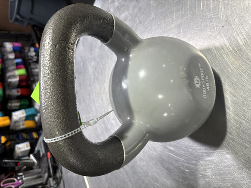Vist Large View of Product Image Which is Used BodySport Vinyl Coated Kettlebell (Each) Grey 45 lb