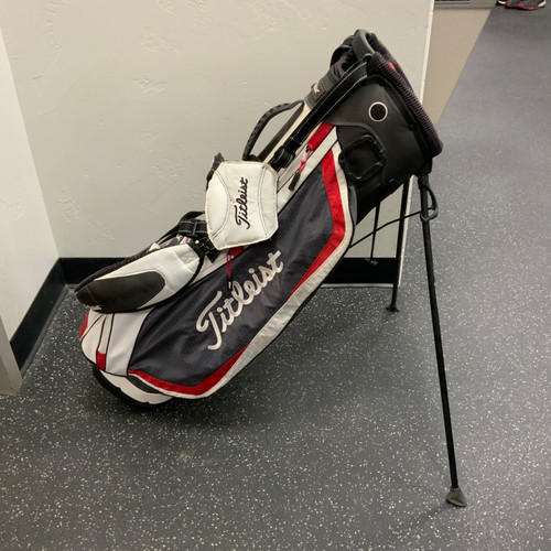 Vist Large View of Product Image Which is Used Titleist 3 WAY TOP Mens Stand Bag White