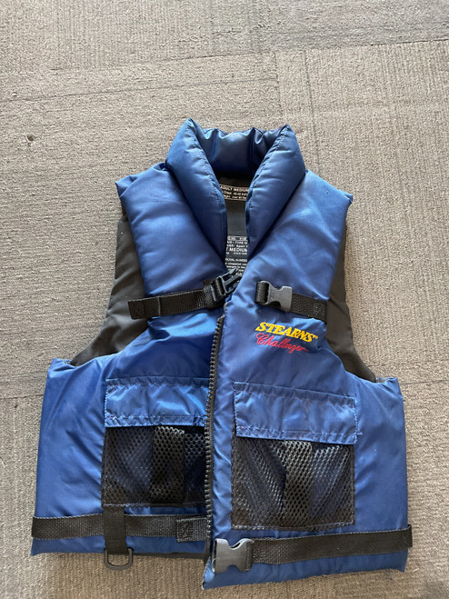 Vist Large View of Product Image Which is Used Stearns CHALLENGER Adult PFD Navy Blue MD
