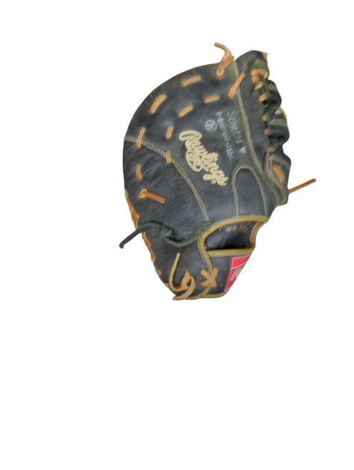 Vist Large View of Product Image Which is Used Rawlings RENEGADE BB/SB First Base RH Throw Black 12 3/4"