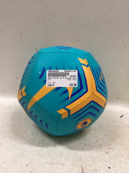 Vist Large View of Product Image Which is Used Nike PITCH All Size Soccer Ball Teal 5