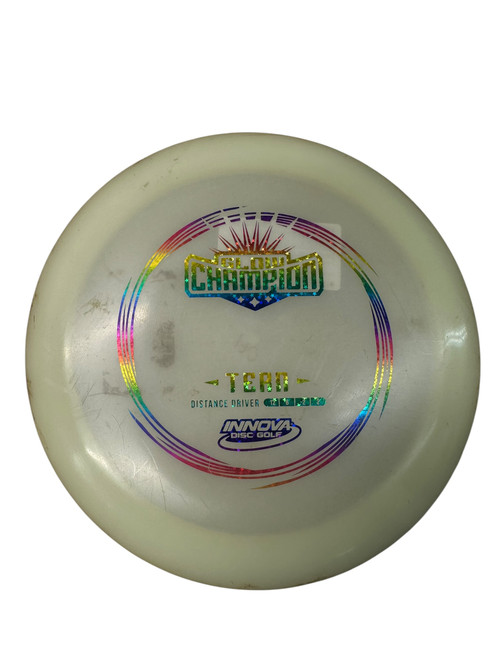 Vist Large View of Product Image Which is Used Innova GLOW CHAMPION TERN Disc Golf Driver White 170g