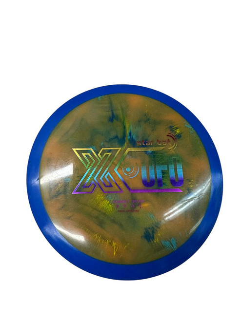 Vist Large View of Product Image Which is Used STAR BAT X UFO Disc Golf Driver Royal Blue 171g