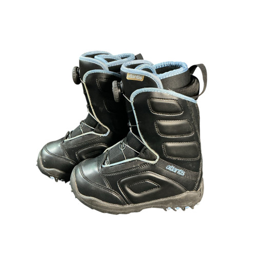 Vist Large View of Product Image Which is Used ATLANTIS Boys Snowboard Boots Black Junior 03