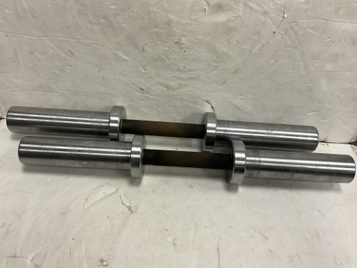 Vist Large View of Product Image Which is Used Fringe Sport Loadable Olympic Dumbbell Handle Silver 22"