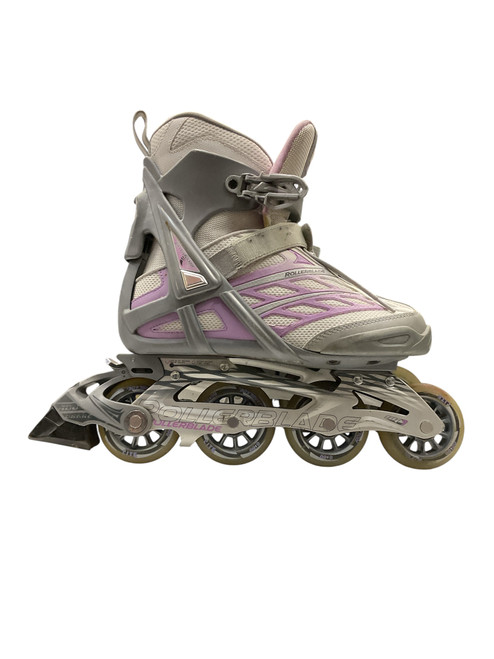 Vist Large View of Product Image Which is Used Rollerblade WING 5.0 SZ 9 WMS Senior Rec Fitness Skates Grey Senior 9