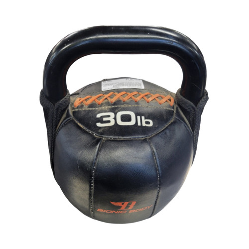 Vist Large View of Product Image Which is Used 30LB BIONIC BODY KETTLEBELL Kettle Dumbbell (Each) Black 30 lb