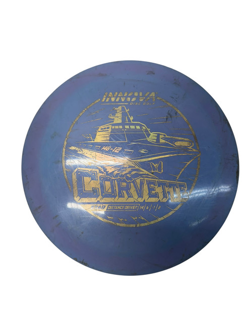 Vist Large View of Product Image Which is Used Innova STAR CORVETTE Disc Golf Driver Purple 173g