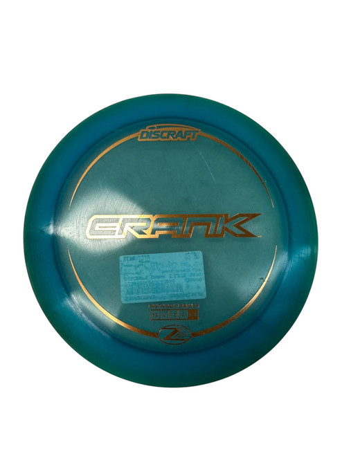 Vist Large View of Product Image Which is Used Discraft CRANK Z LITE Disc Golf Driver Teal 157g