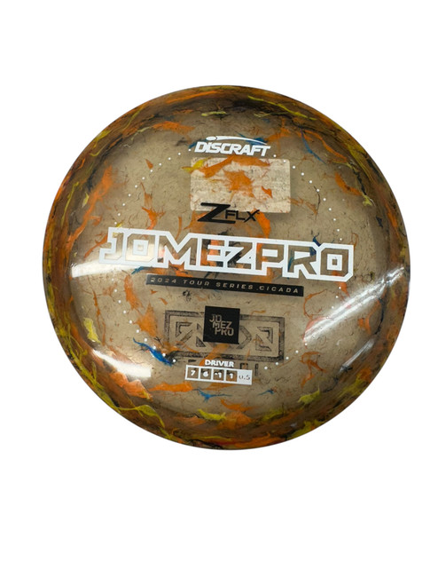 Vist Large View of Product Image Which is Used Discraft JOMESZPRO ZFLX TS CICADA Disc Golf Driver Orange