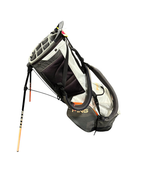 Vist Large View of Product Image Which is Used Ping HOOFER 14 Mens Stand Bag Charcoal And Orange