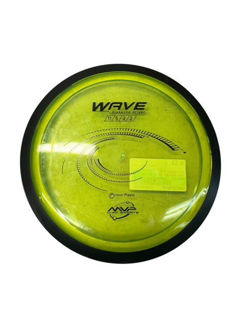 Vist Large View of Product Image Which is Used MVP PROTON WAVE Disc Golf Driver Neon Green
