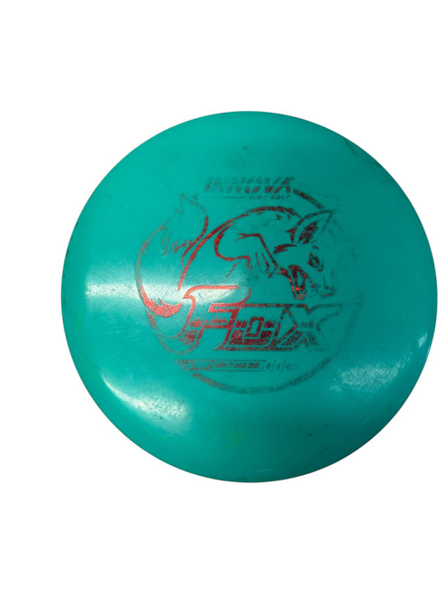 Vist Large View of Product Image Which is Used Innova STAR FOX Disc Golf Mid Range Teal 175g