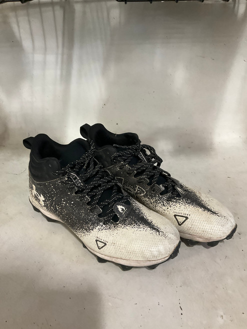 Vist Large View of Product Image Which is Used Under Armour Adult FB Cleats Black Senior 9