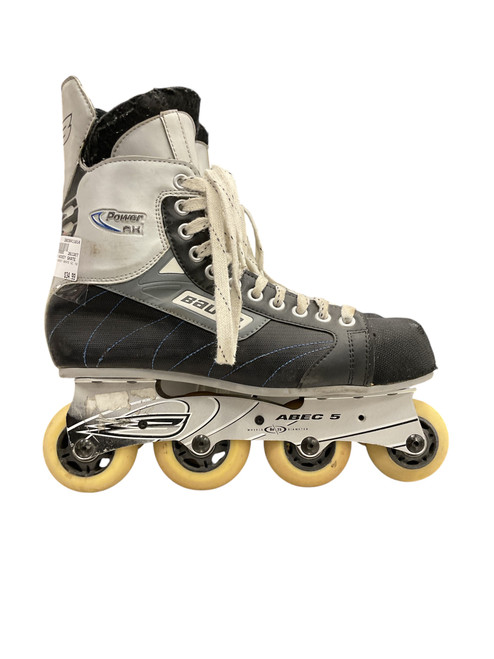 Vist Large View of Product Image Which is Used Bauer ROLLER HOCKEY SKATE SZ 10 Senior Rec Fitness Skates Black Senior 10