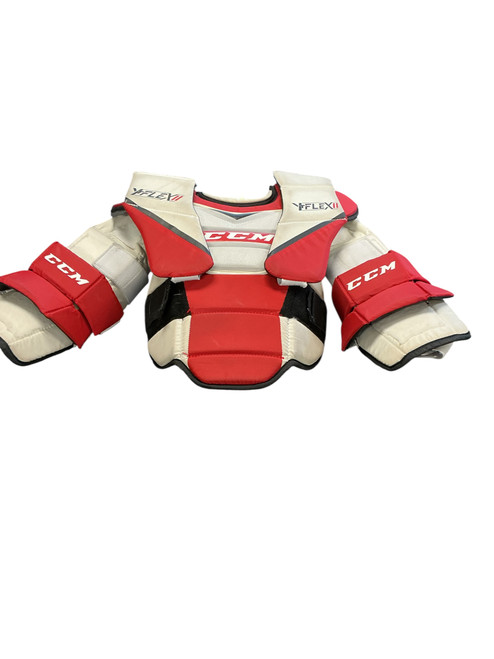 Vist Large View of Product Image Which is Used CCM YT FLEX II Youth Shoulder Pads LG