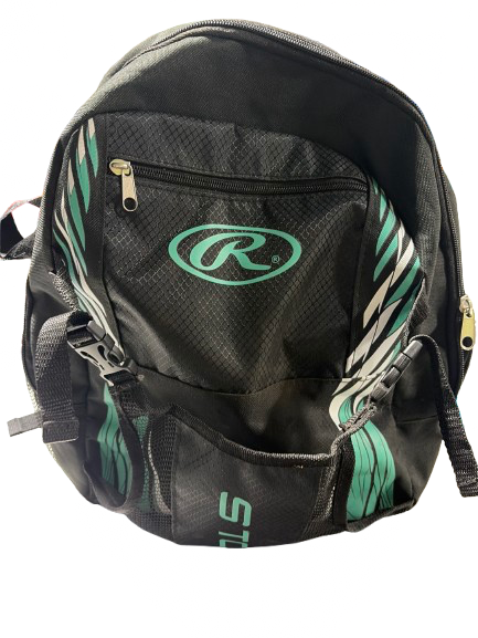 Vist Large View of Product Image Which is Used Rawlings RAWLINGS STORM BACKPACK BB/SB Player Backpack Turquoise