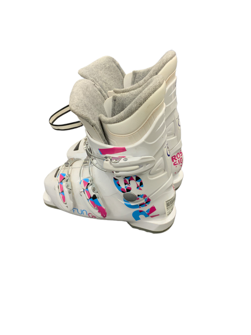 Vist Large View of Product Image Which is Used Rossignol FUN GIRL Girls DH Ski Boot White 205 MP - J01