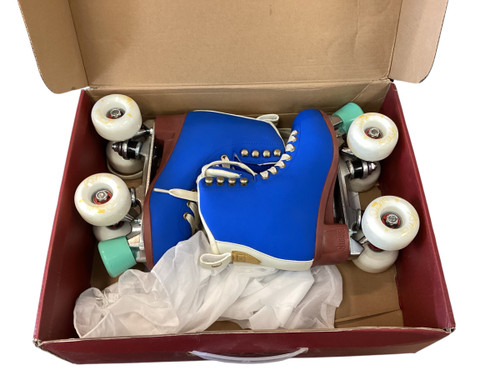 Vist Large View of Product Image Which is Used Senior Roller Quad Skates Royal Blue Senior 6