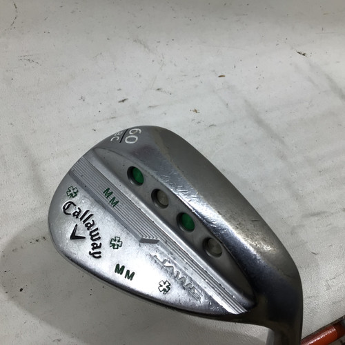 Vist Large View of Product Image Which is Used Callaway JAWS MD5 CHROME 60.08 60 DEG RH S FLEX Golf Wedge Mens RH 60 Degree