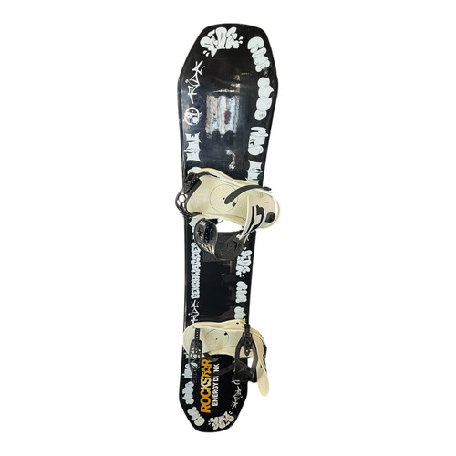 Vist Large View of Product Image Which is Used Ride BENCHWARMER Mens Board, Blk/Union Strata Bindings White, 151 cm