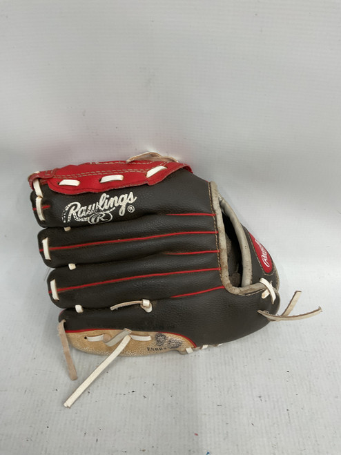 Vist Large View of Product Image Which is Used Rawlings PL10DSSW 1OIN BB/SB Glove T-ball Black 10"
