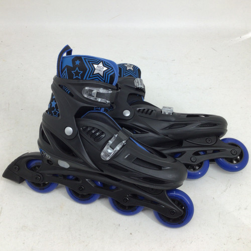 Vist Large View of Product Image Which is Used HIGH BOUNCE SR 9-12 INLINE SKATES Senior Aggressive Skates Black Adjustable
