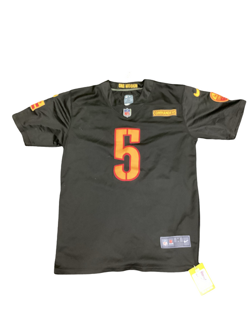 Vist Large View of Product Image Which is Used Nike JAIDEN DANIELS ON FIELD FB Top Adult Black MD