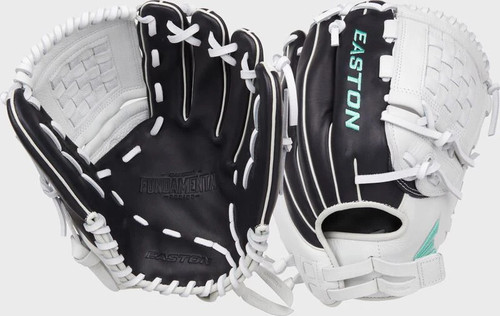 Vist Large View of Product Image Which is New Easton FUNDAMENTAL FP RH Throw Fastpitch Gloves
