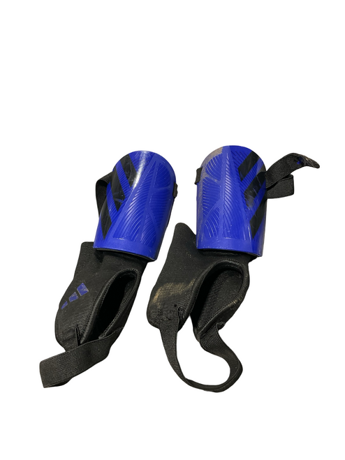 Vist Large View of Product Image Which is Used Adidas Soccer Shin Guards Junior Navy Blue MD