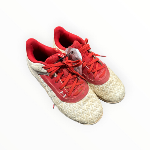 Vist Large View of Product Image Which is Used Under Armour BB/SB Cleats Red Junior 05