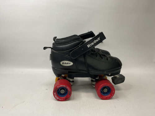 Vist Large View of Product Image Which is Used Riedell DART Senior Roller Quad Skates Black Senior 4