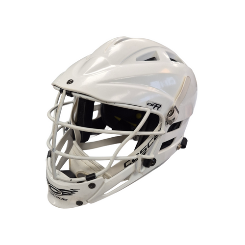 Vist Large View of Product Image Which is Used Cascade CSR Lacrosse Helmet White One Size