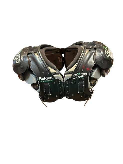 Vist Large View of Product Image Which is Used Riddell POWER SPX AP FB Shoulder Pads Black MD
