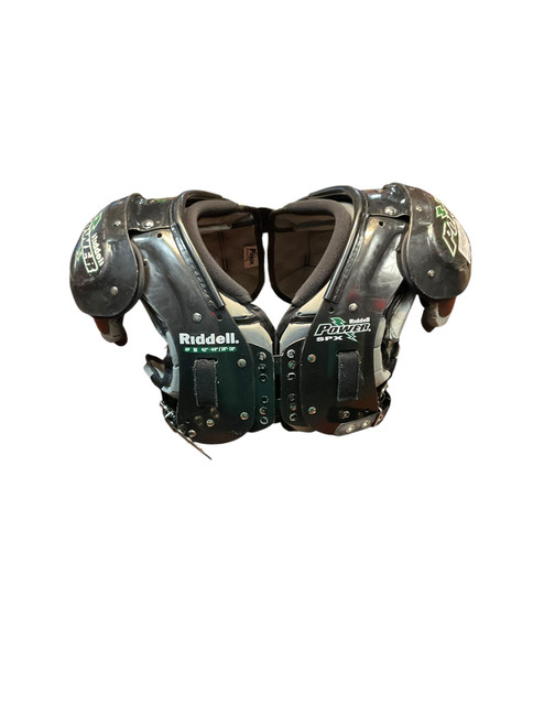 Vist Large View of Product Image Which is Used Riddell POWER SPX AP FB Shoulder Pads Black MD