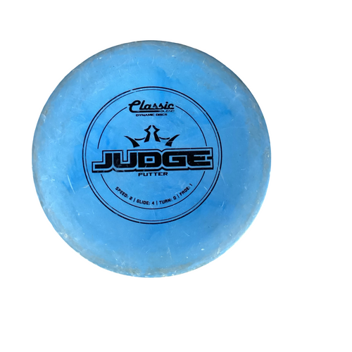 Vist Large View of Product Image Which is Used Dynamic Discs JUDGE Disc Golf Putter Royal Blue