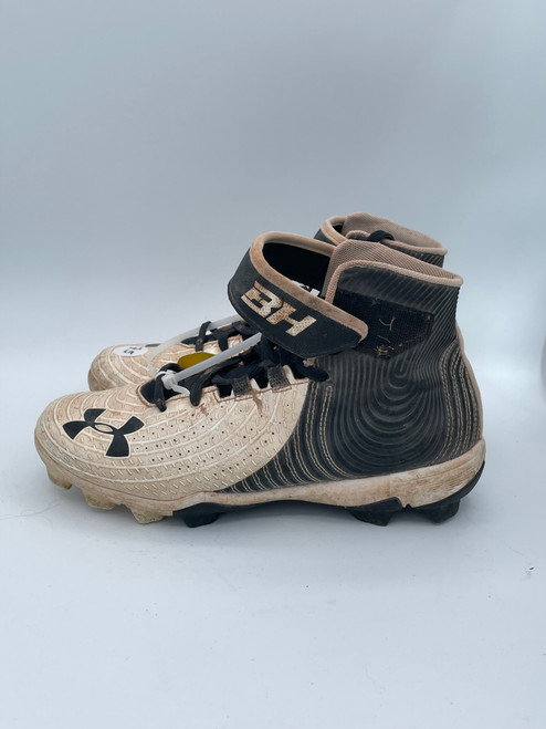 Vist Large View of Product Image Which is Used Under Armour BB/SB Cleats White Senior 7.5