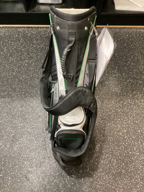 Vist Large View of Product Image Which is Used Top Flite GAMER BLACK GREY AND GREEN Mens Stand Bag Green