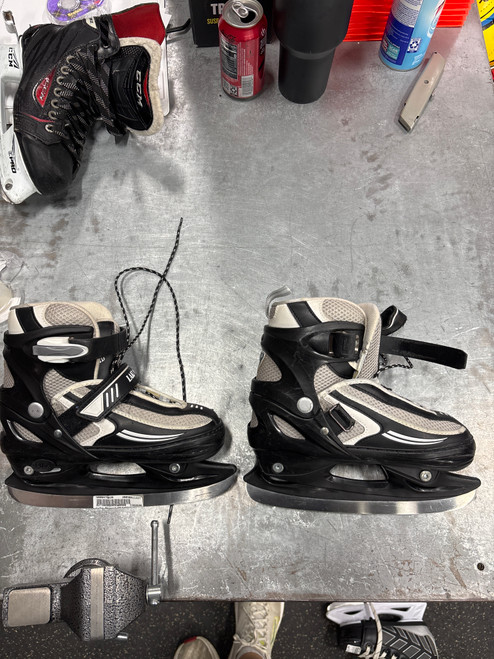 Vist Large View of Product Image Which is Used Lake Placid ADJUSTABLE Senior Hockey Skate Adjustable