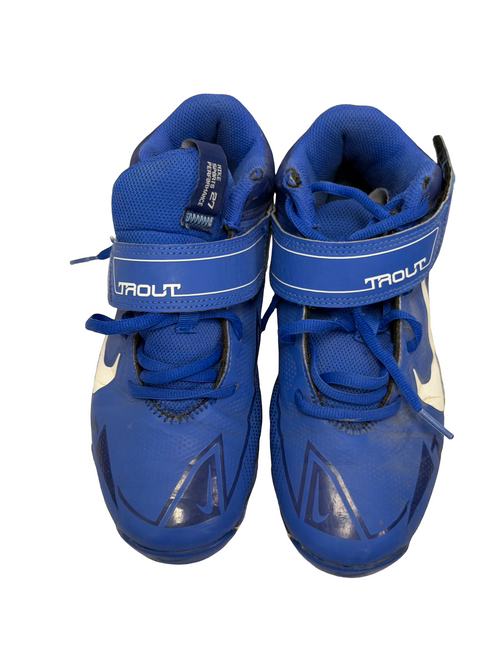 Vist Large View of Product Image Which is Used Nike Force TROUT 8 Keystone CZ5910-414 Baseball Cleats Royal Blue Junior 05