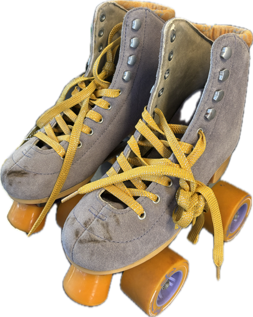 Vist Large View of Product Image Which is Used CANDI GIRL Senior Roller Quad Skates Grey Senio