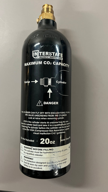 Vist Large View of Product Image Which is Used Paintball CO2 Cartridge 20oz